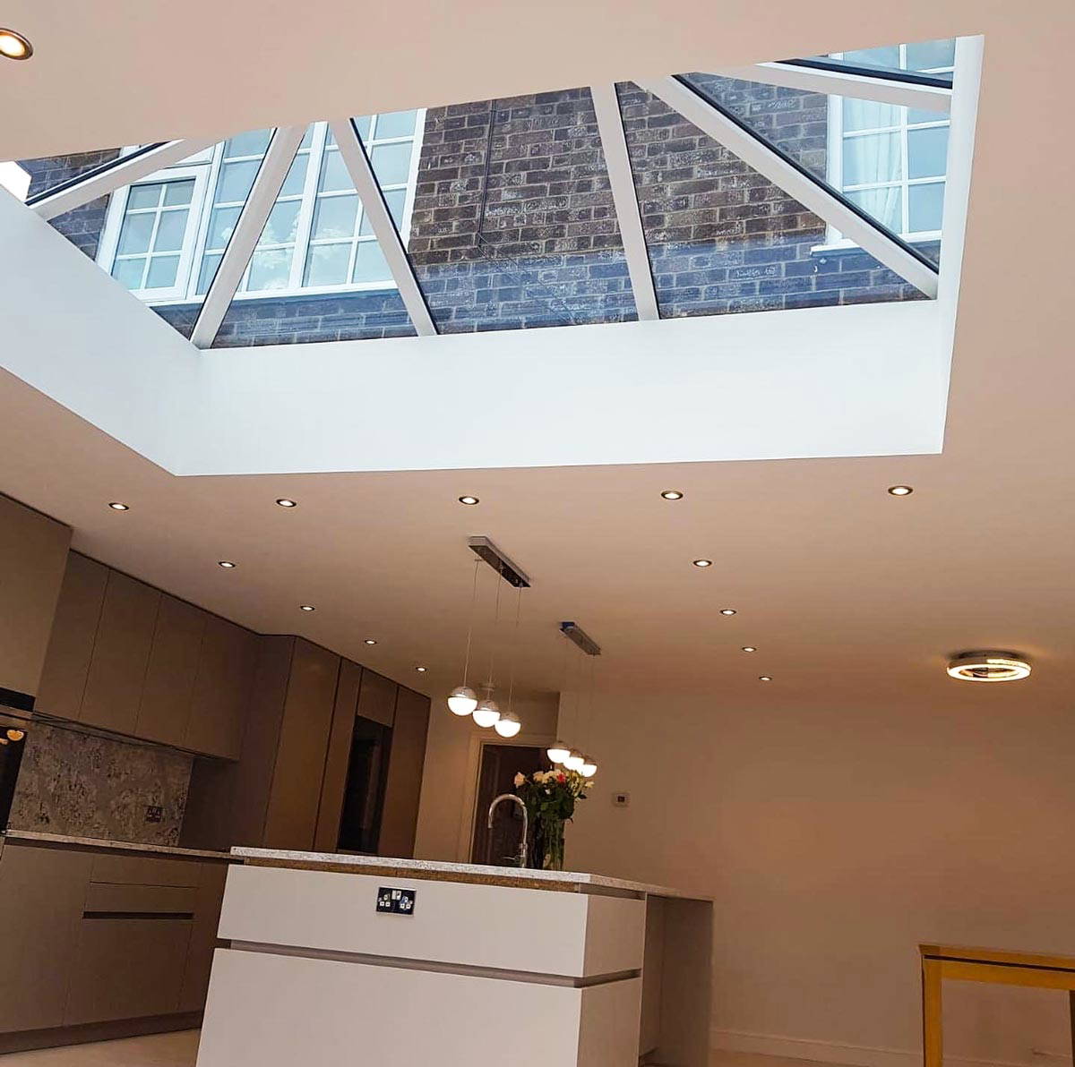 pitched kitchen skylight expertly installed by chartered structural engineer stockport